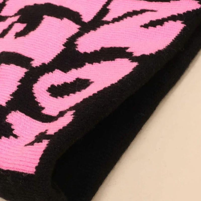 1 Piece Letter Pattern Beanie Hat, Casual Winter Outdoor Sports Hat for Men & Women, 2023 New Style Y2K Knitting Beanies