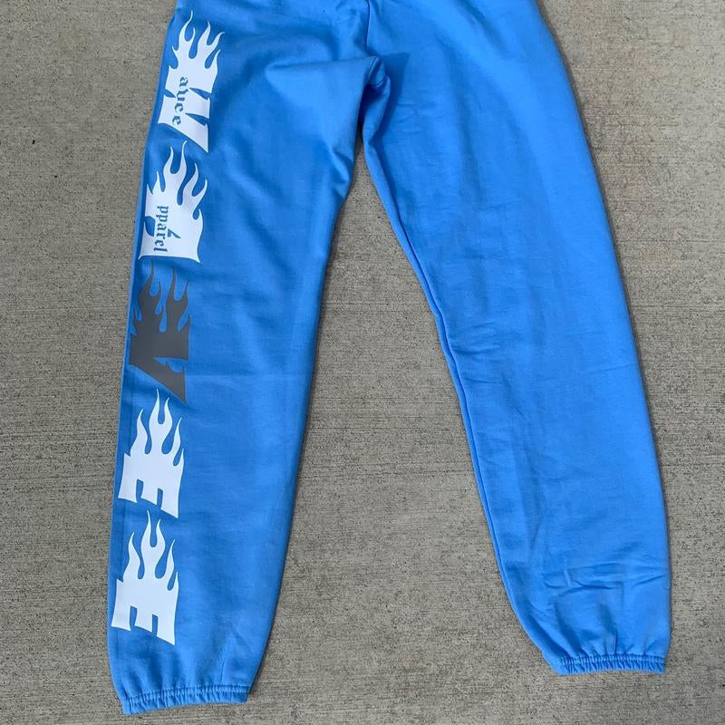 BLUE Wavee Apparel Unisex Sweat Pants, Street Wear Brand
