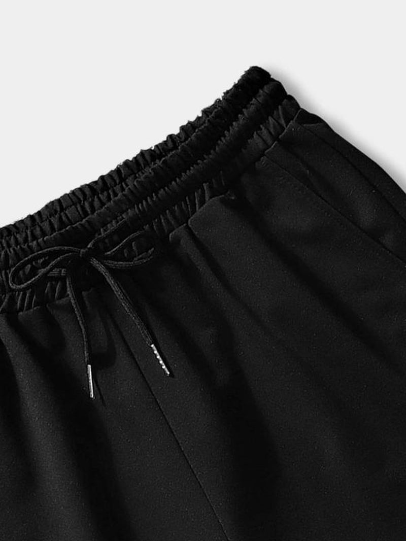 2 Piece Set Men'S Cartoon Face Print Drawstring Waist Shorts Set, Street Short Sleeve T-Shirt & Pocket Track Shorts for Daily Wear, Fashion Men Outfits for Summer