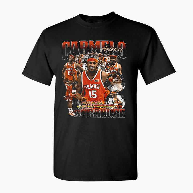 CARMELO ANTHONY SYRACUSE Shirt, Carmelo Anthony Shirt, Basketball Shirt, Classic 90S Graphic Sweatshirt, Unisex, Vintage Bootleg, Gift