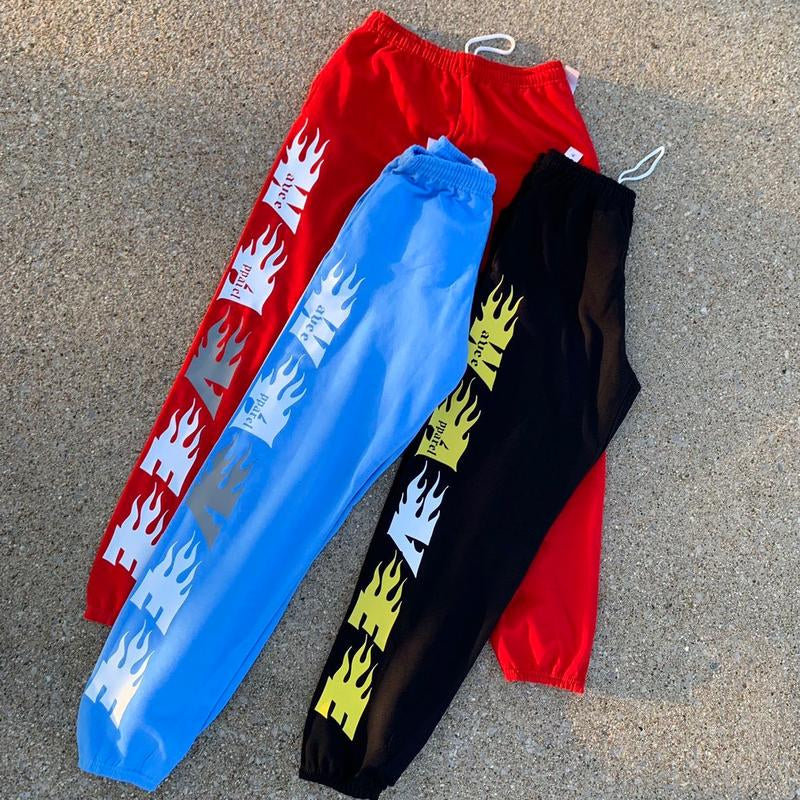 BLUE Wavee Apparel Unisex Sweat Pants, Street Wear Brand