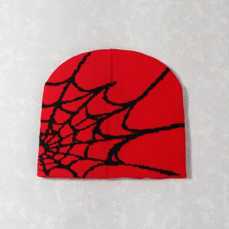 Winter Spider Web Y2K Jacquard Knit Hat Trendy New Pullover Hat for Both Men and Women Ideal Choice Beenie