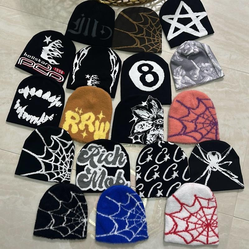 VAULT - Wool Knit Beanie Hat Y2K Winter Beanies - Soft Wool Material - Tiktok Viral