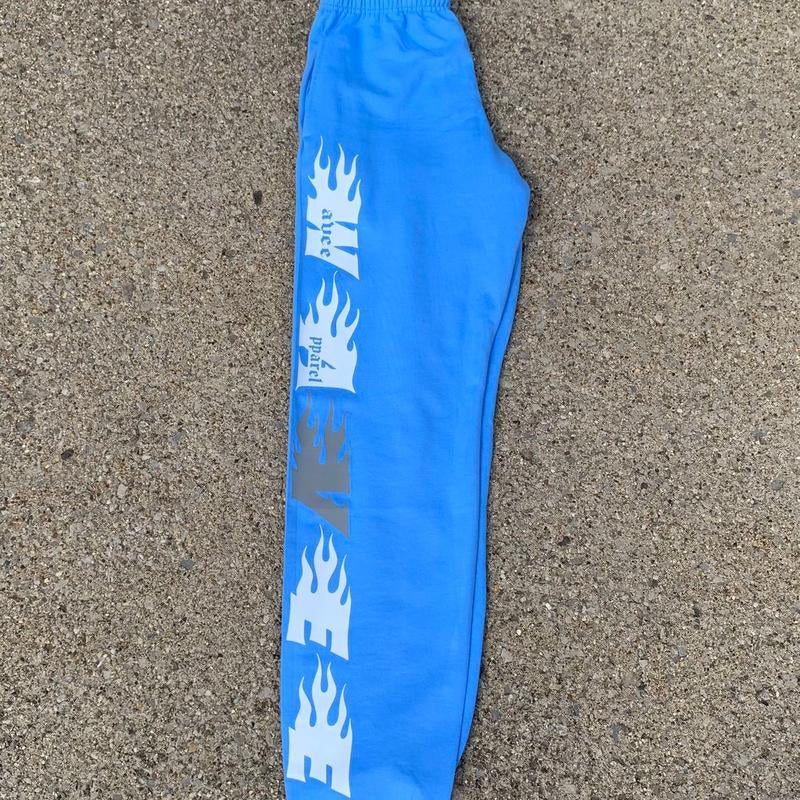 BLUE Wavee Apparel Unisex Sweat Pants, Street Wear Brand