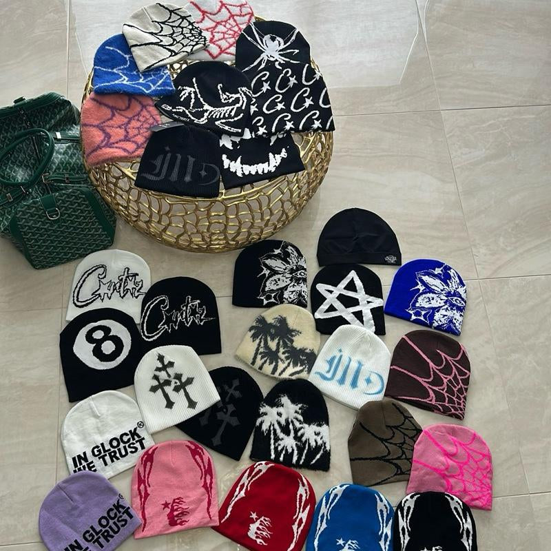 VAULT - Wool Knit Beanie Hat Y2K Winter Beanies - Soft Wool Material - Tiktok Viral