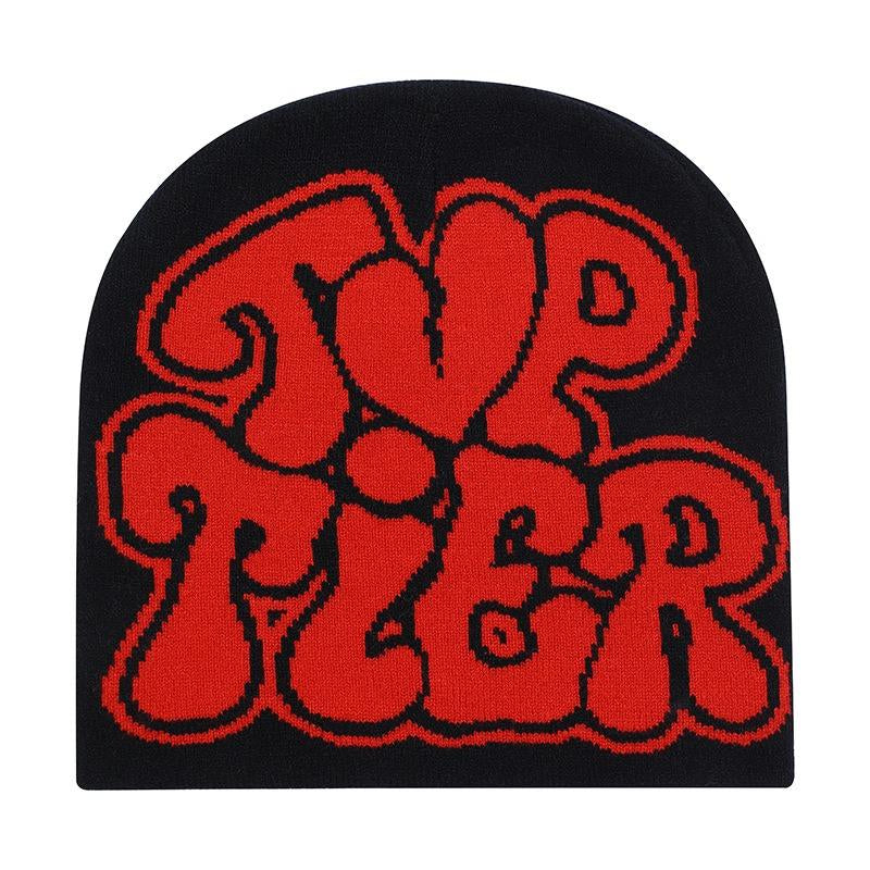 Street Beanie Fashion Trend Hiphop Knitted Sports Pullover Hat with Letter Printing for Men and Women 2024