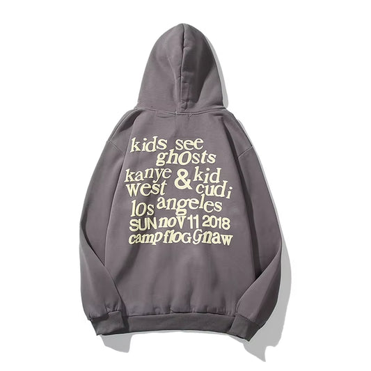 Kanye West Hooded Pullover Sweatshirts Oversized Streetwear Hip Hop Flannel Hoodies for Men Vintage Y2K Hoodies Graphic Women