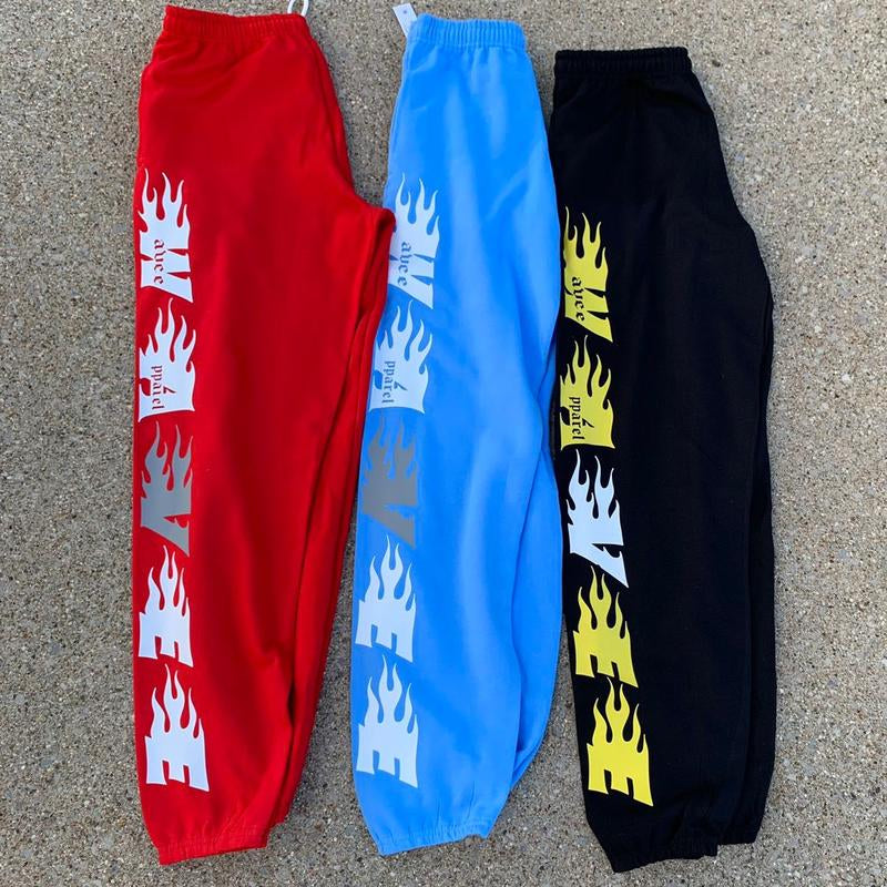 BLUE Wavee Apparel Unisex Sweat Pants, Street Wear Brand