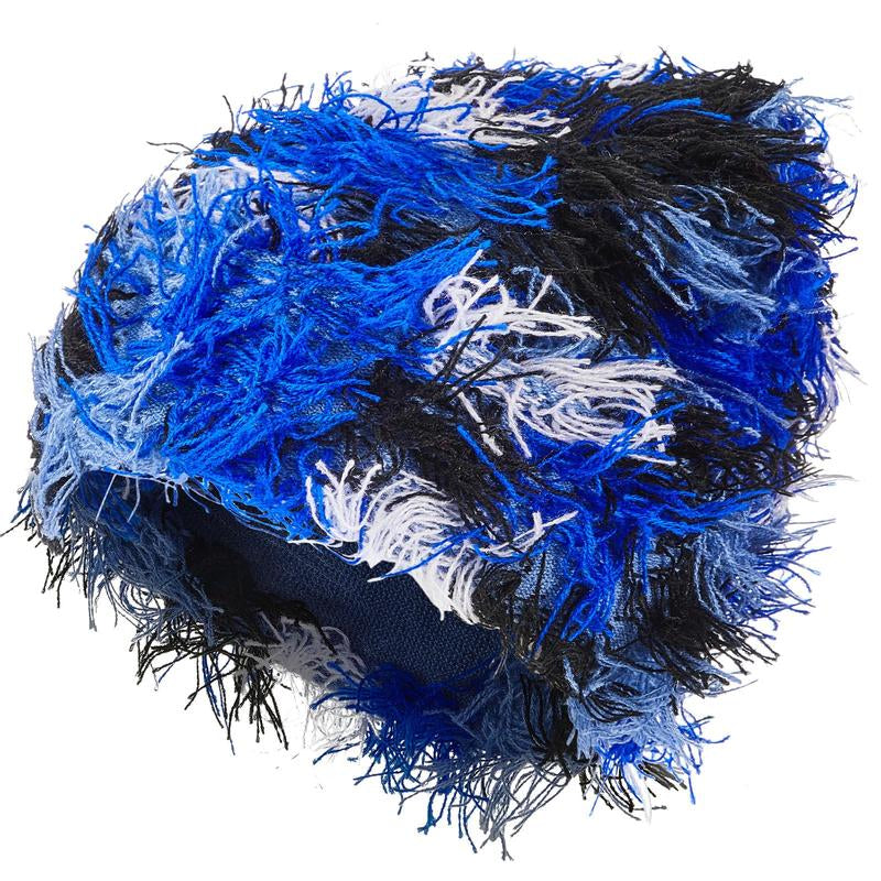 New Warm Thick Stretchable Distressed Knitted Beanie Fuzzy Winter Hats Trendy Tassel Y2K Beanies Outdoor Ski Knit Skull Cap for Women Men
