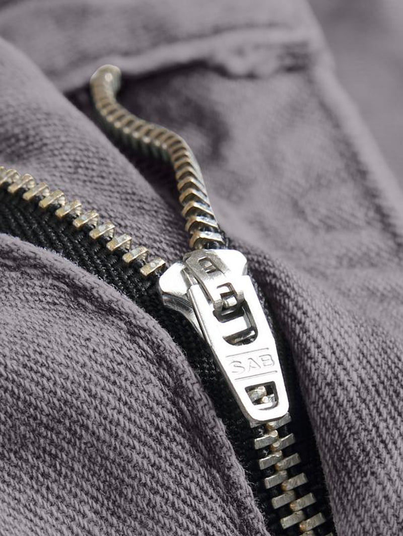 Grey Jeans for Men, Mid Waist Street Style Comfort Straight Leg Ripped Trousers for Daily Outdoor Wear, Menswear Fashion Streetwear Casual Pants