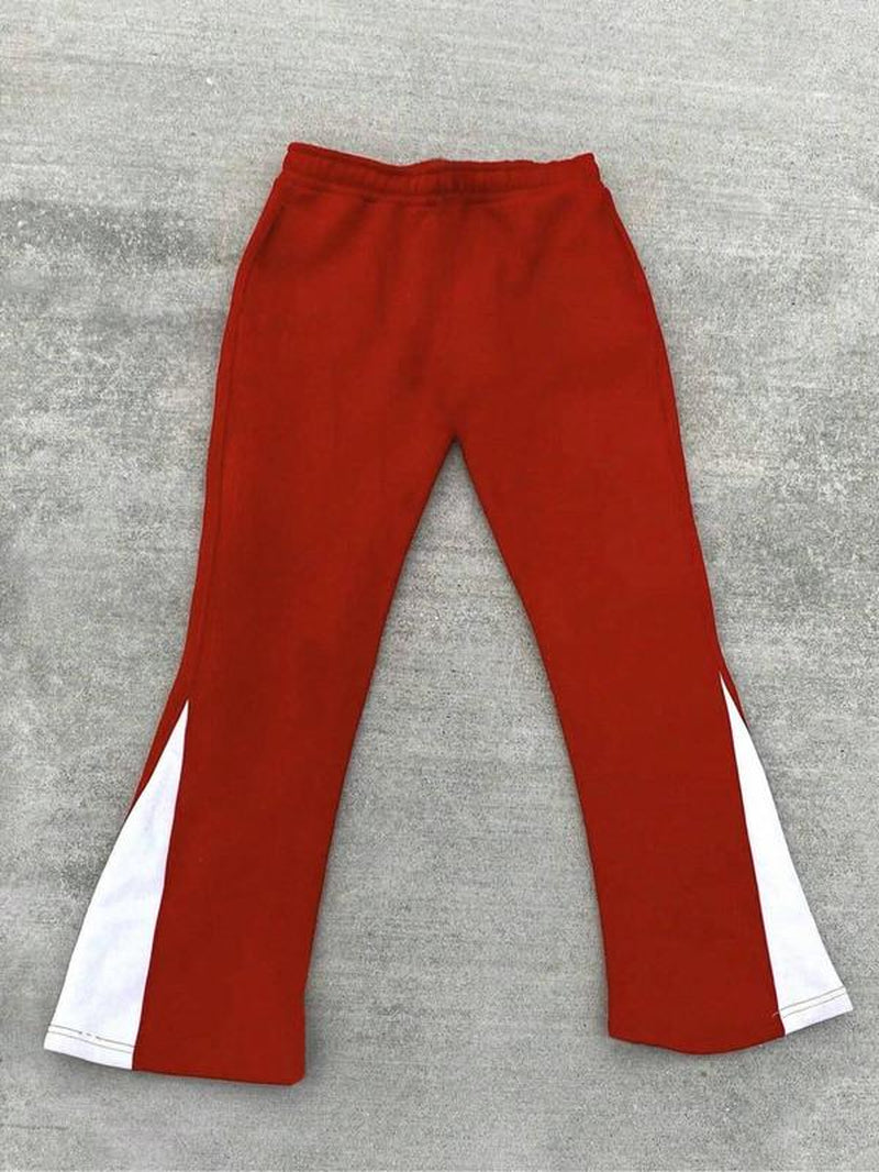 Men'S Letter Cross Graphic Print Drawstring Waist Sweatpants, Street Casual Pocket Trousers for Daily Wear, Men'S Bottoms for Summer