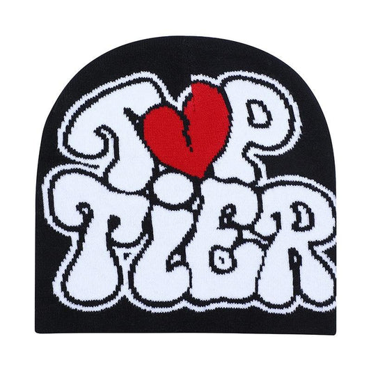 Street Beanie Fashion Trend Hiphop Knitted Sports Pullover Hat with Letter Printing for Men and Women 2024
