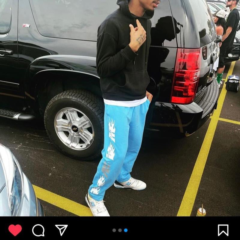 BLUE Wavee Apparel Unisex Sweat Pants, Street Wear Brand