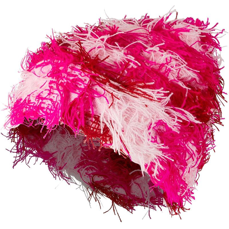 New Warm Thick Stretchable Distressed Knitted Beanie Fuzzy Winter Hats Trendy Tassel Y2K Beanies Outdoor Ski Knit Skull Cap for Women Men