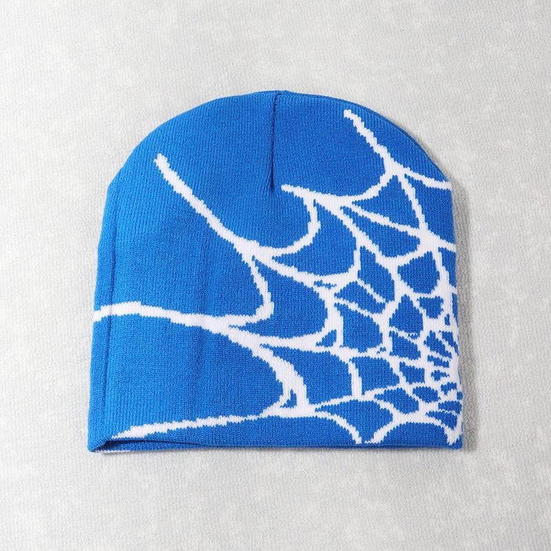 Winter Spider Web Y2K Jacquard Knit Hat Trendy New Pullover Hat for Both Men and Women Ideal Choice Beenie